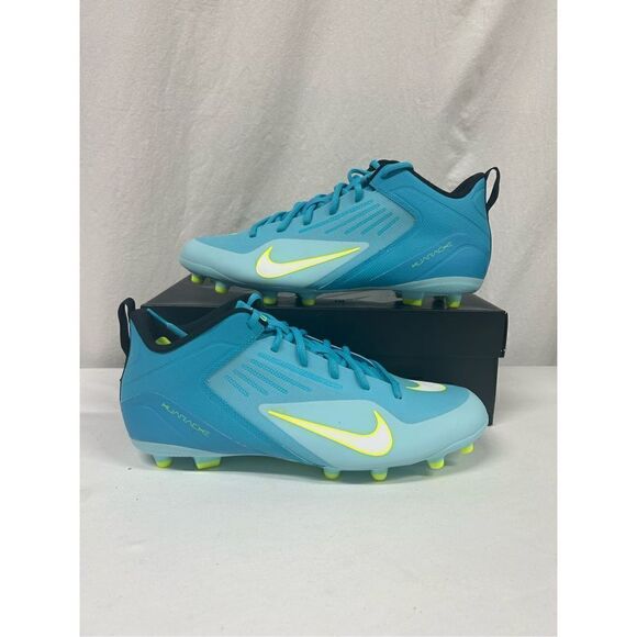 Men's Size 12 Nike Alpha Huarache 8 Varsity Lax Turquoise Lacrosse CZ6558-400 - Picture 1 of 5
